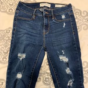 PacSun Bullhead Denim Dark Wash Jeggings Ripped